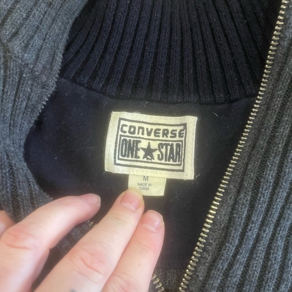 Converse | One Star 1/4 Zip Sweater - Picture 8 of 9
